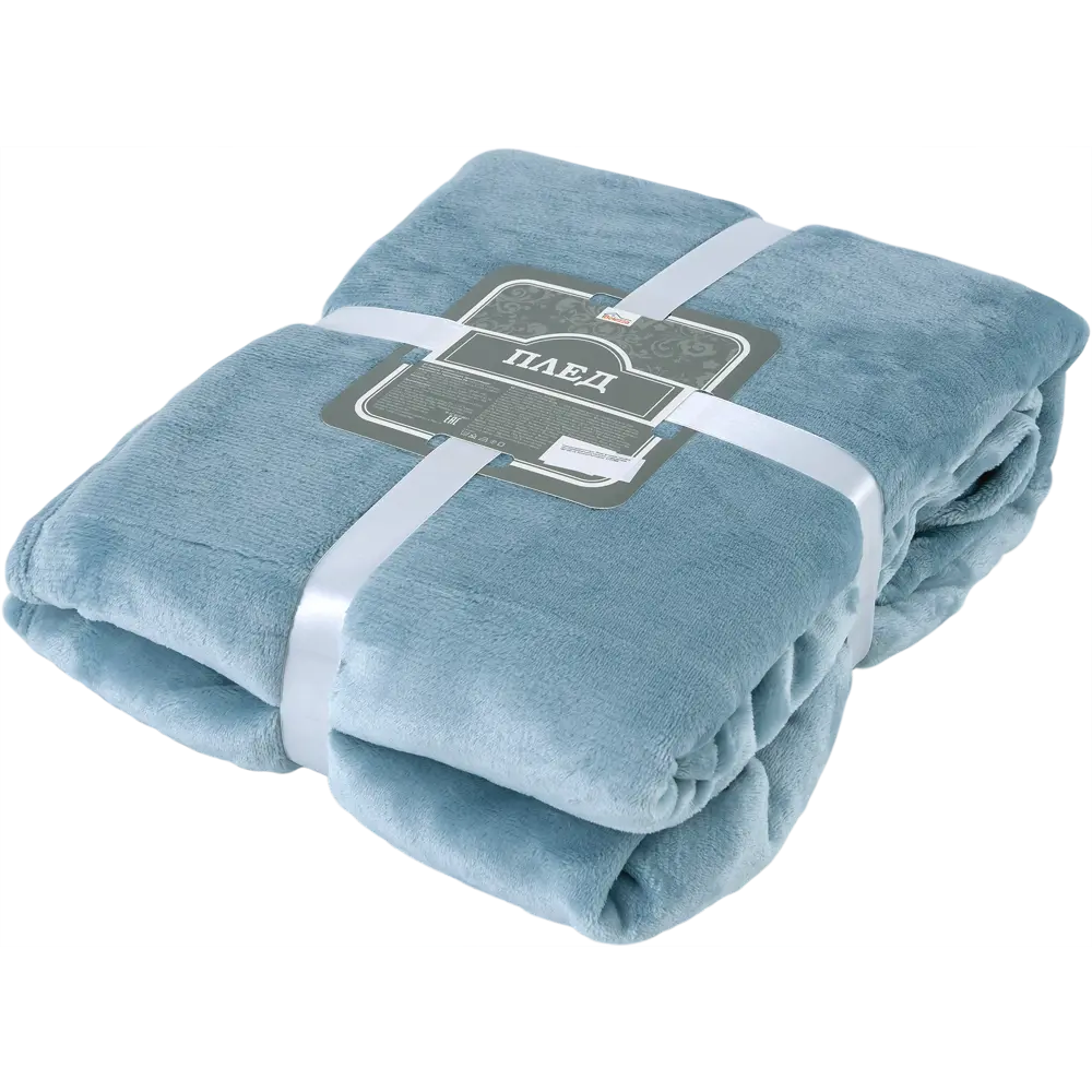 Плед, 180х200 см, фланель, цвет голубой BELEZZA STLM-2175455 - Вид №3