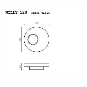 Мраморный круглый низкий журнальный столик CPRN HOMOOD Shapes ARCH-00087864 - Вид №2
