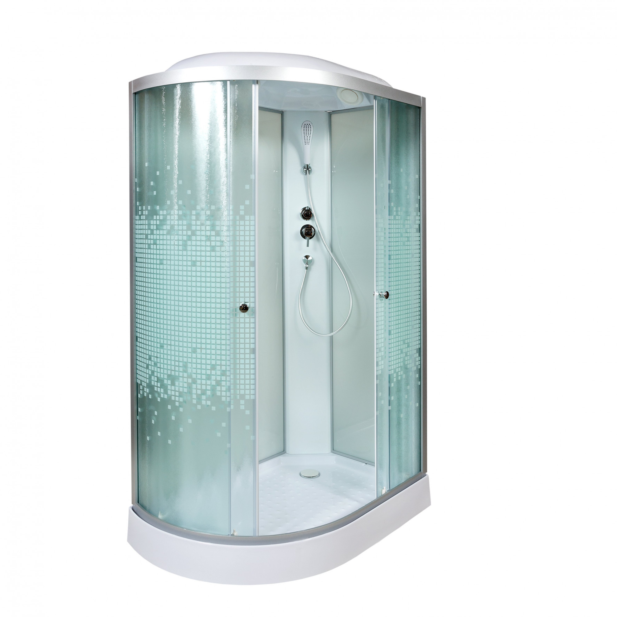 BМ1590 N (без крыши) BLACK Душевая кабина DETO Серия ВМ L 902 R стандартная