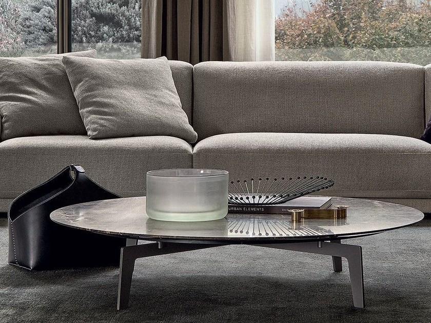 Poliform Низкий круглый журнальный столик из дуба Tribeca sun-id-1475564 - Вид №2