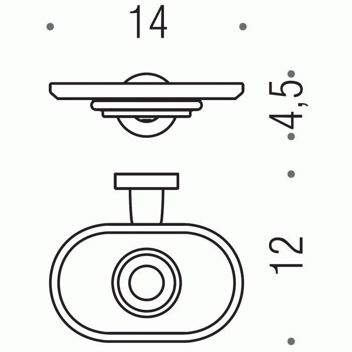 B2701 Мыльница настенная COLOMBO Basic Colombo Design - Вид №3