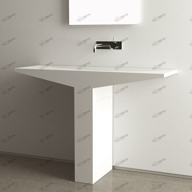 LTY084120 Накладная раковина на столешницу  прямоугольная MOMA Design 