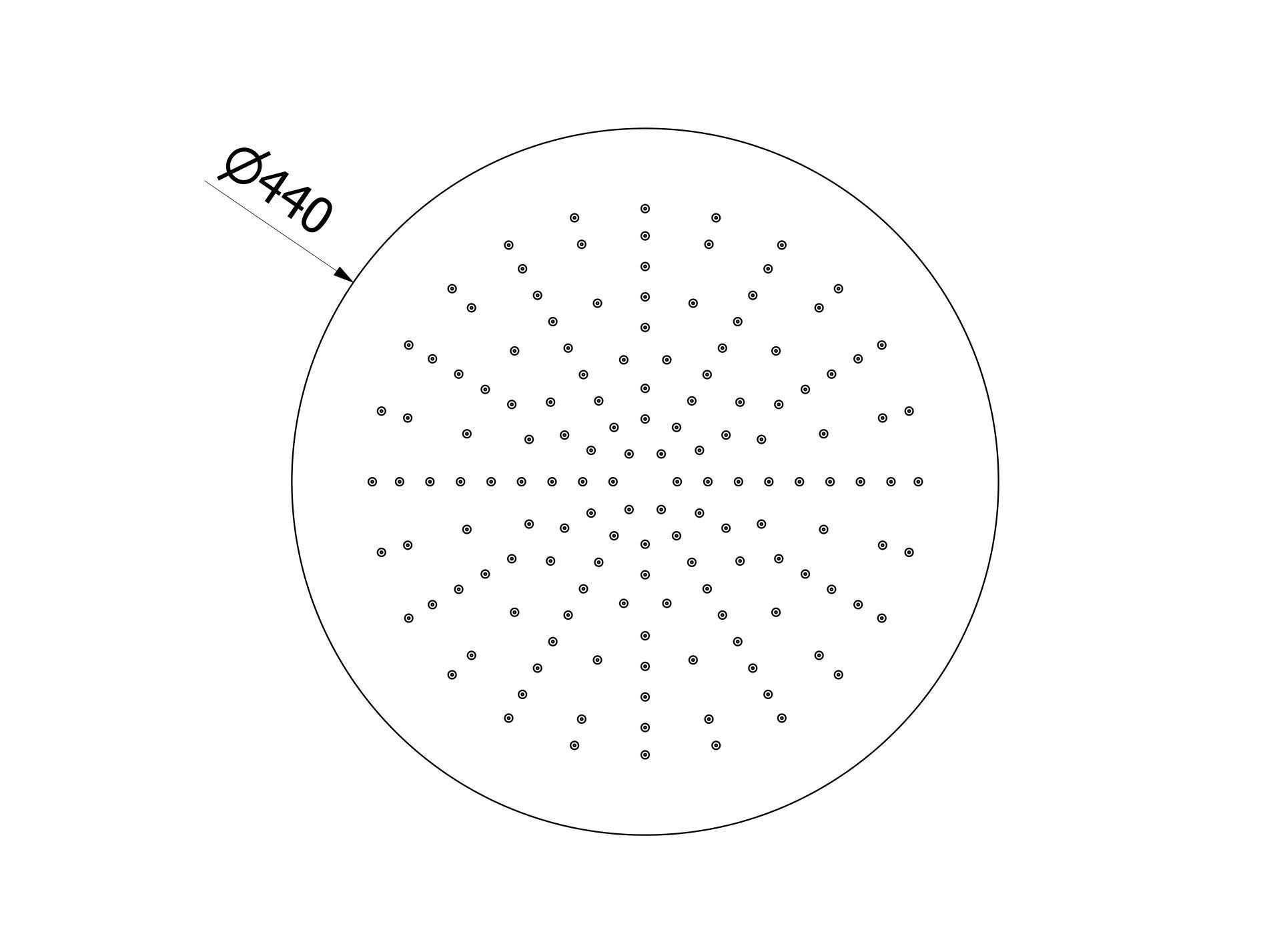 Круглая душевая головка из нержавеющей стали IB насадки для душа Program 316 ARCH-00094596 - Вид №2