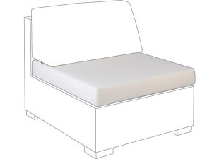 10.00.0561 Подушка сиденья центрального модуля Outdoor Sunbrella ecru Mbm