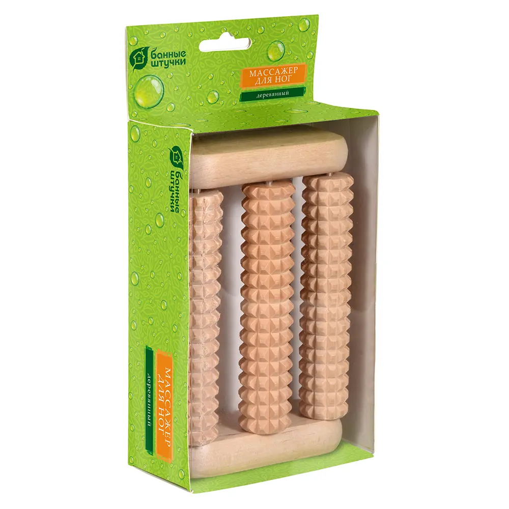 Массажер деревянный для ног Банные штучки 18.8x4.5x9.7 см Santreyd STLM-2209788 - Вид №2
