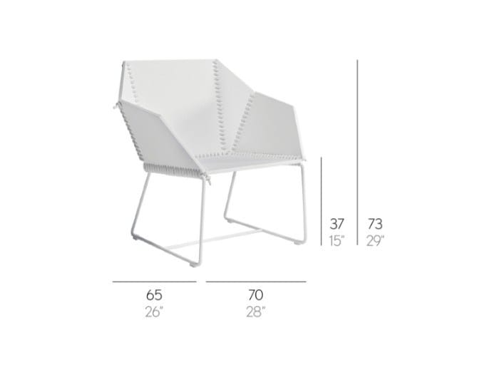 Полиэтиленовое садовое кресло с подлокотниками GANDIABLASCO ARCH-00031748 - Вид №9