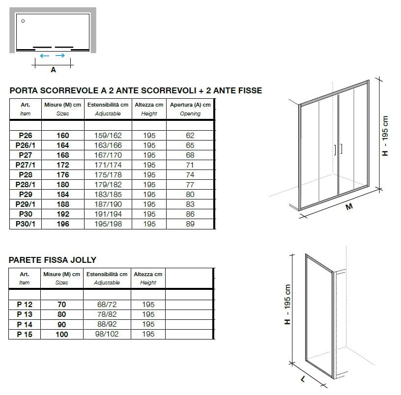 Хрустальная ниша душевая кабина с раздвижной дверью Metidea платина ARCH-00135534 - Вид №1