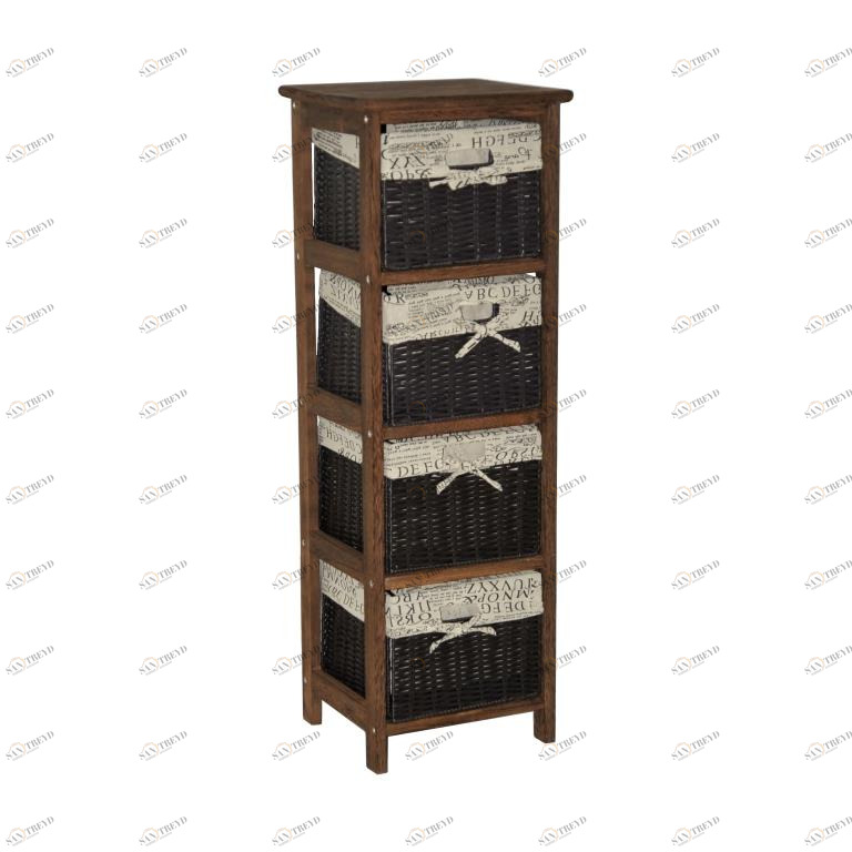 Комод деревянный (4), 999 KD ЭКО ДИЗАЙН GOODWOOD 129651 Коричневый 