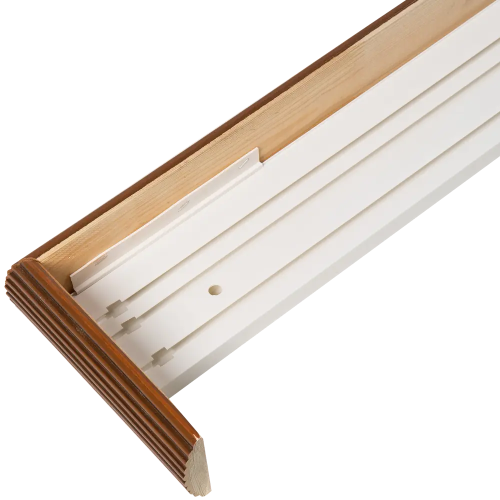 Карниз трёхрядный «Равенна» в наборе 300 см сосна цвет орех милано DOMLEGRAND STLM-2013512 - Вид №2