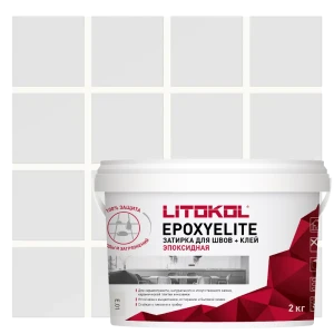 Затирка эпоксидная Litokol Эпоксиэлит Е.01 цвет зефир 2 кг 89450005 STLM-2169042