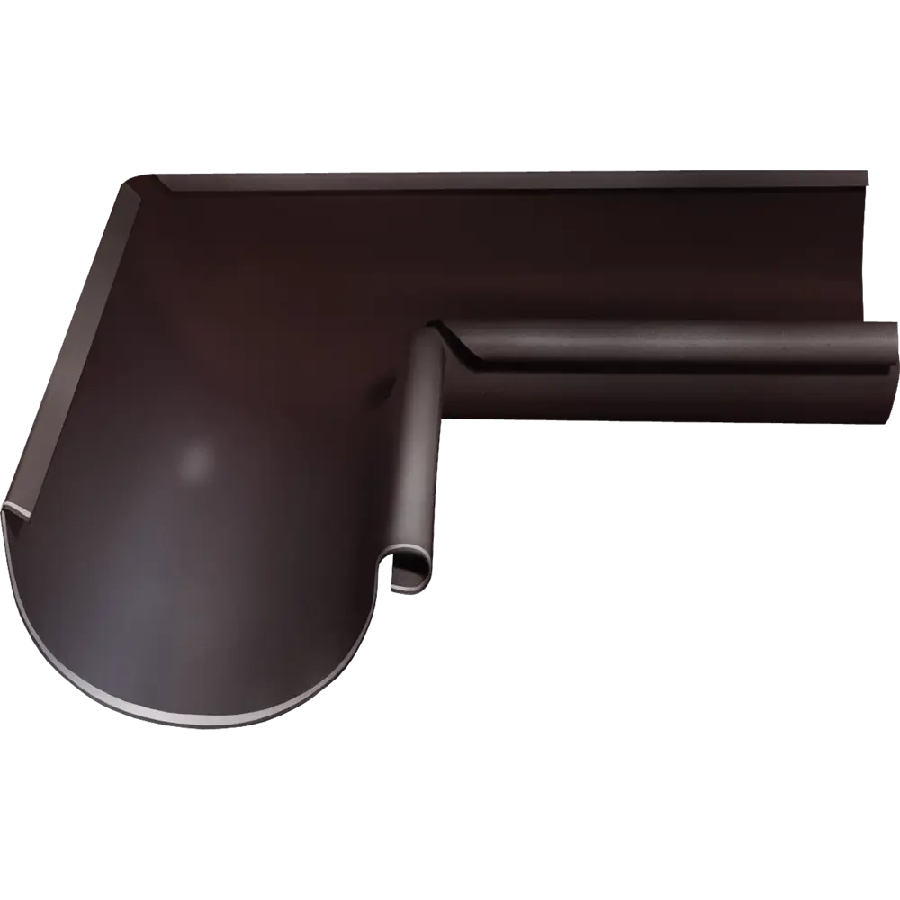 Угол желоба на 90° внутренний 125 мм цвет шоколад Grand Line STLM-2135714