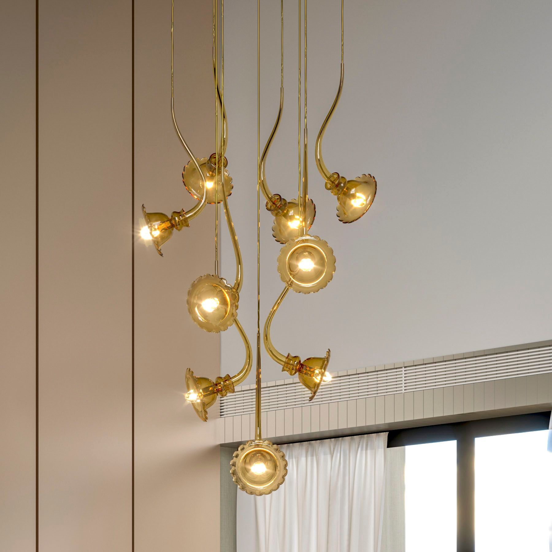 Подвесной светильник из дутого стекла MULTIFORME икебана ARCH-00137814 - Вид №1