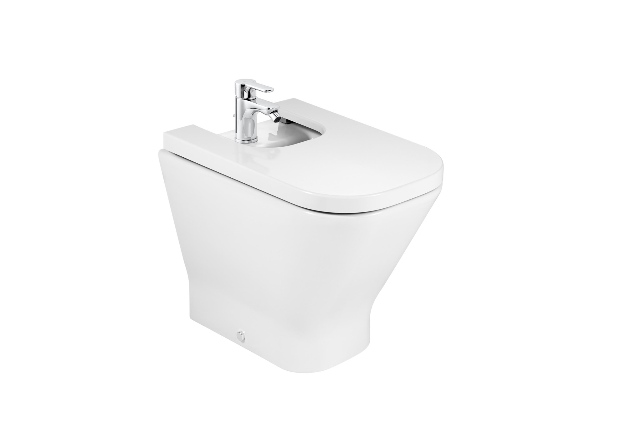 AZ57473000 SQUARE - Компактное биде Supralit® с мягкой крышкой ROCA The Gap 