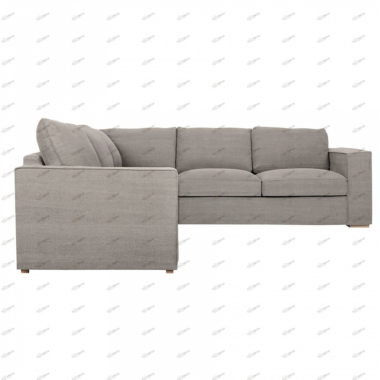 Диван угловой серый Abbe SITS ДИЗАЙНЕРСКИЕ, ABBE 191850 Серый 