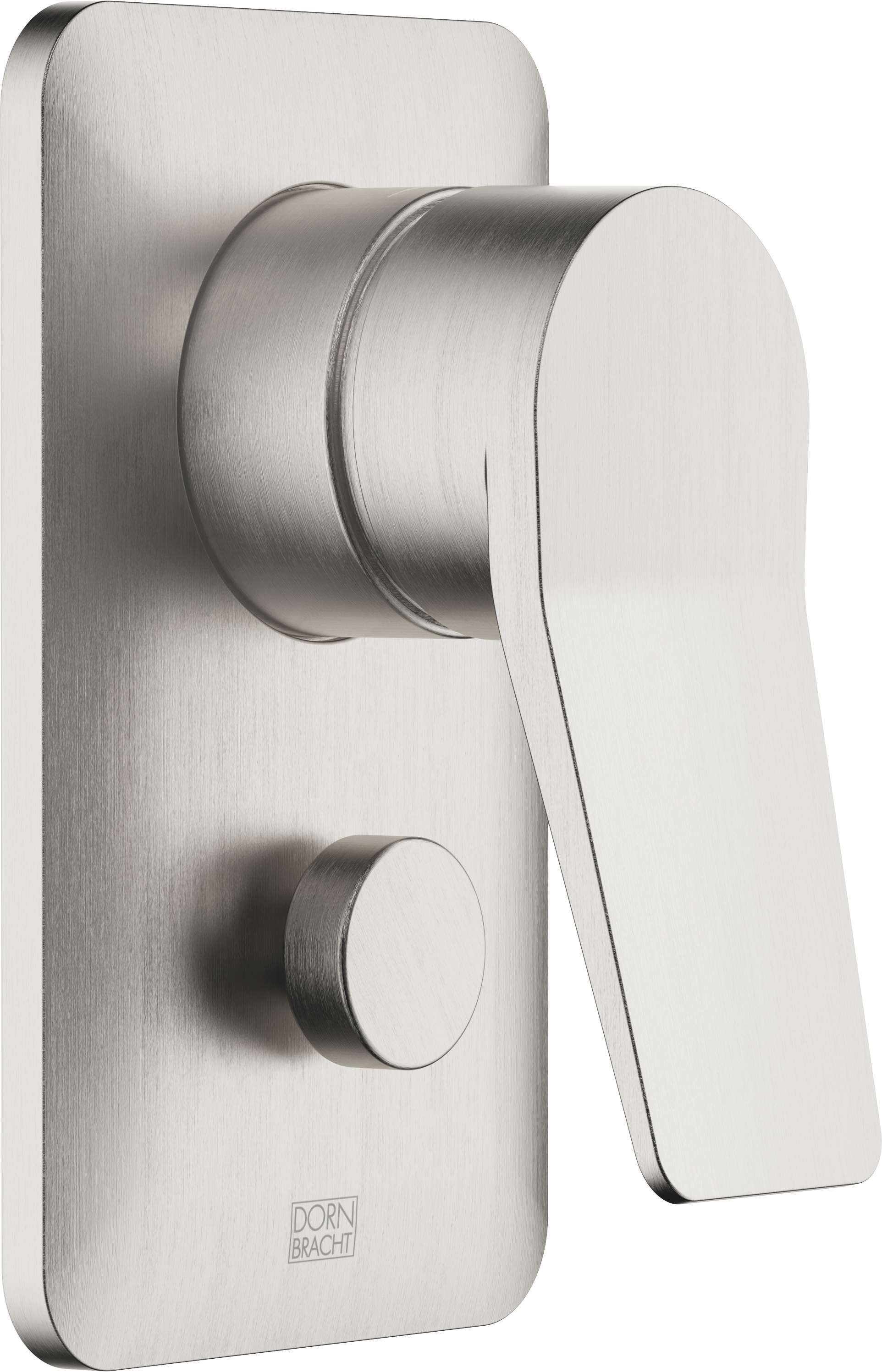 ЛИССЕ Смеситель однорычажный скрытого монтажа с переключателем - матовая платина