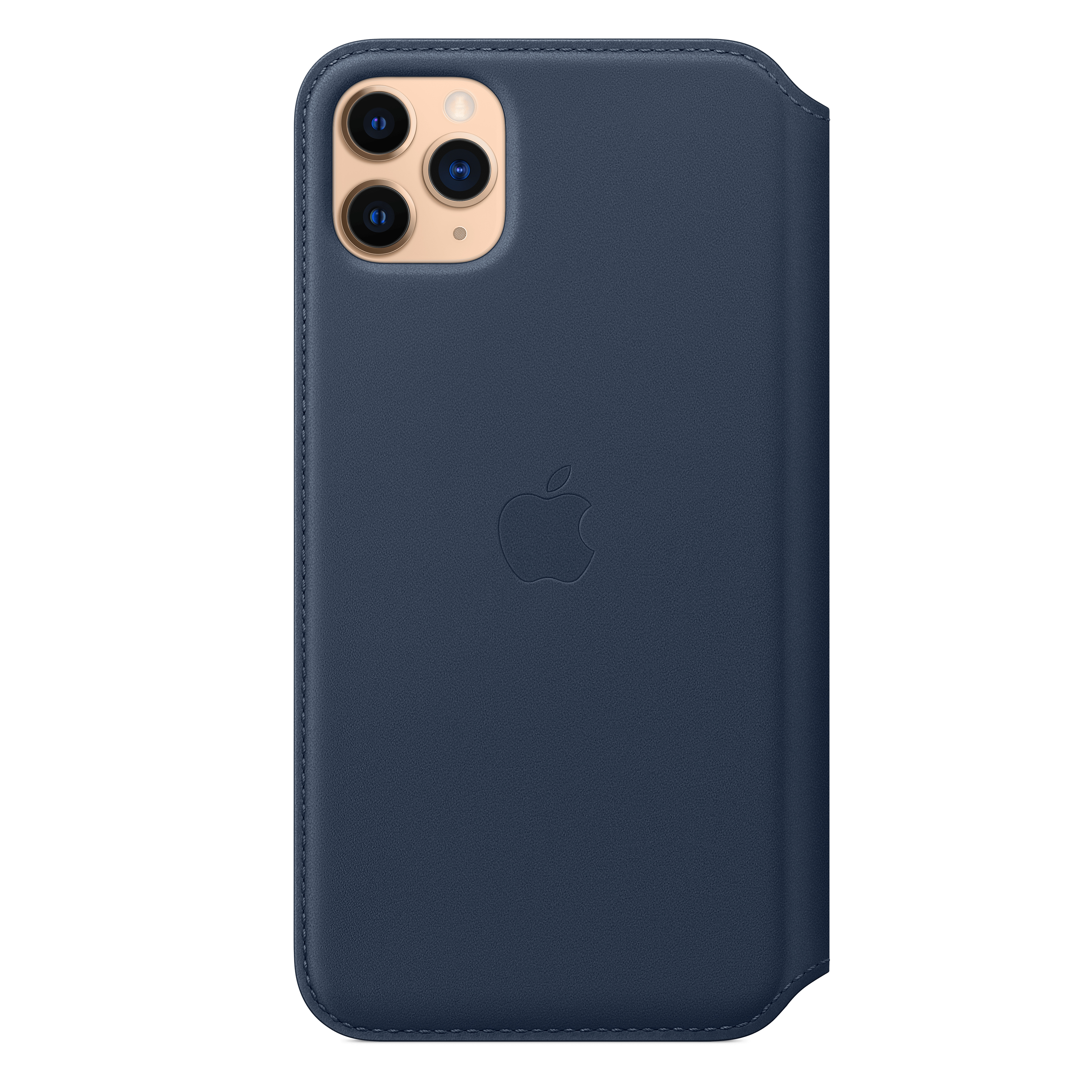 MY1P2ZM/A Iphone 11 pro max leather folio - deep sea blue Apple Santreyd  - Вид №3