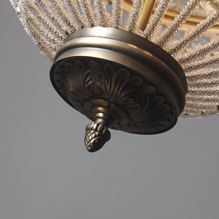 Подвесной светильник French Empire 11L от Delight Collection 8980-11В DELIGHT COLLECTION ДИЗАЙНЕРСКИЕ 243716 Прозрачный;латунь  - Вид №4