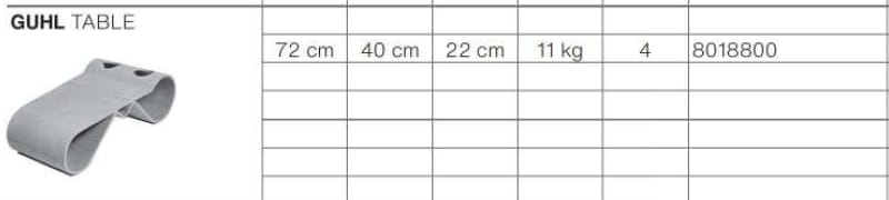 Бетонный низкий садовый столик SWISSPEARL дизайн ARCH-00130895 - Вид №5