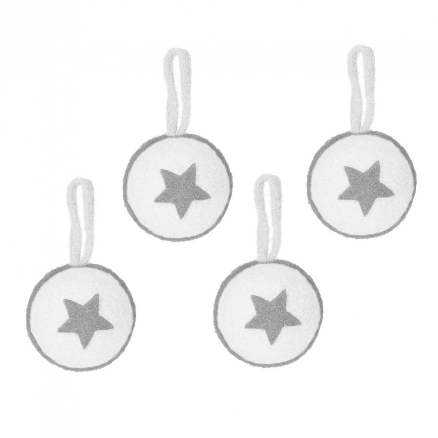 093360 Набор из 4 елочных игрушек-звездочек La Forma Cath 