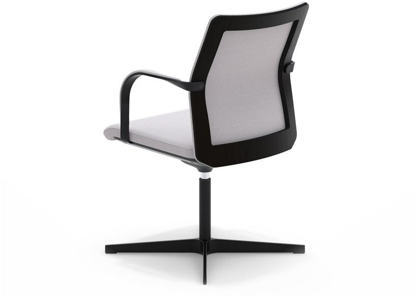 Howe Рабочий стул из кожи с 4-мя спицами и подлокотниками Mn1 sun-id-1444893 - Вид №2