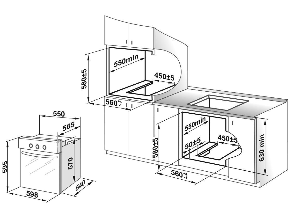 1115633 Газовый духовой шкаф Gefest ДГЭ 601-01 STDN-0025658 - Вид №7