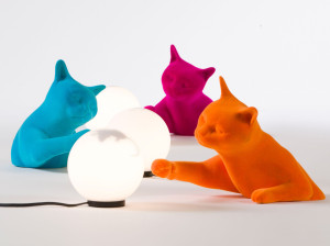 Настенный светильник / настольная лампа с бархатным покрытием