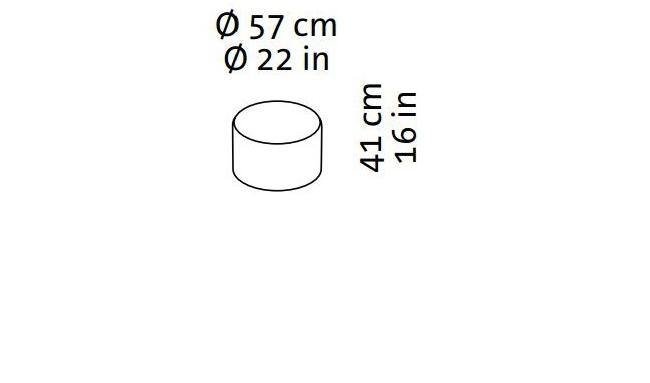brühl Круглый кожаный пуф Poem sun-id-1395507 - Вид №6