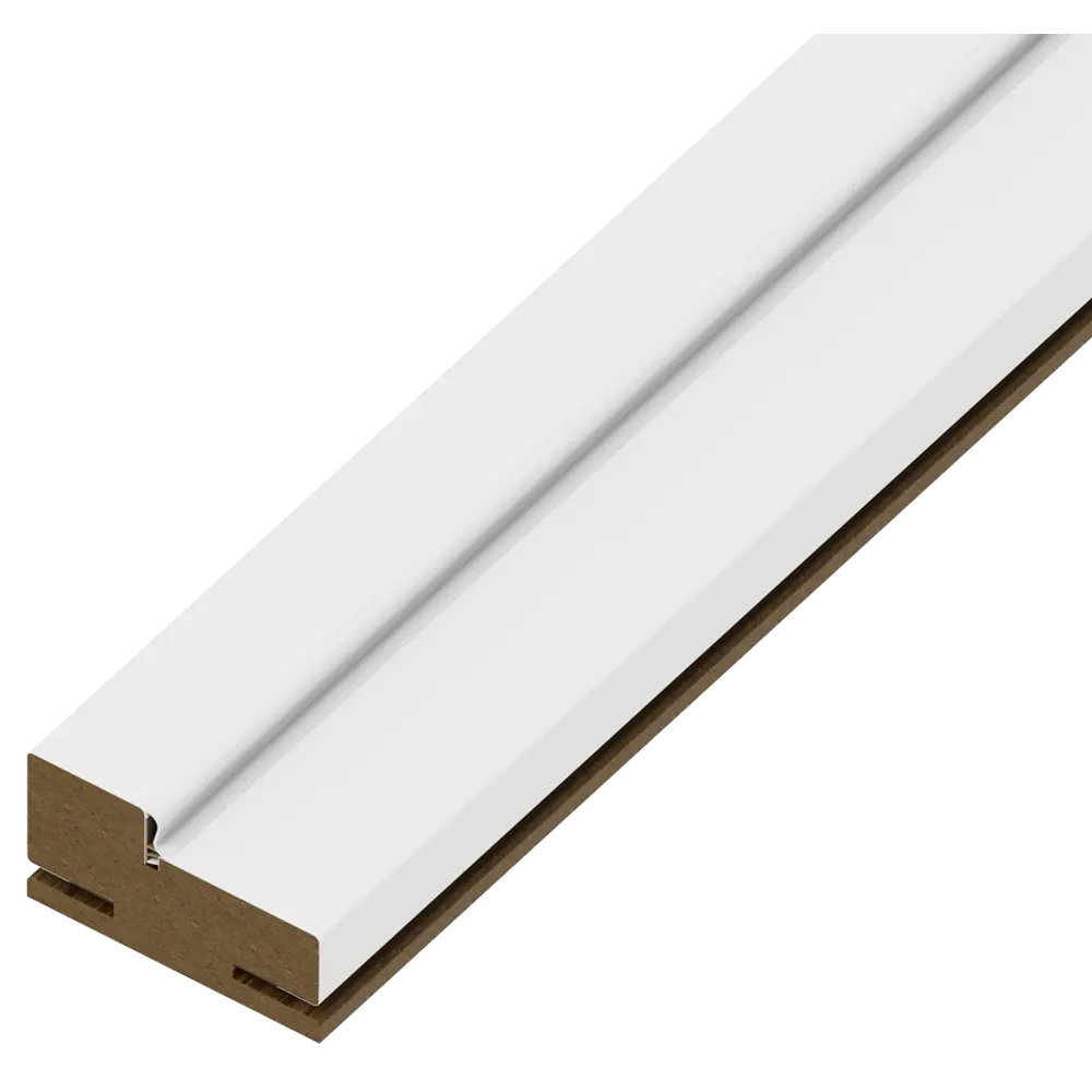 Дверная коробка телескопическая Классико 2070x70x86 мм ламинация Hardflex цвет белый (комплект 2.5 шт.) 84532690 STLM-2166047 Santreyd 