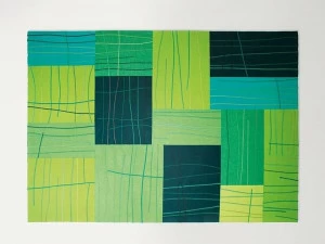 Paola Lenti Прямоугольный шерстяной коврик с геометрическими мотивами Feltro