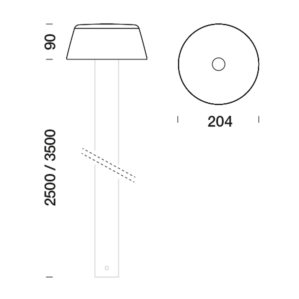 2000216 Уличное освещение  Platek FONT su palo  FONT - 12 LED 3000K 360° diffuse  - Вид №8