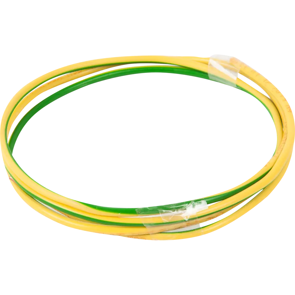 Провод Ореол ПУВ 1x4 мм на отрез ГОСТ цвет зелено-желтый STLM-2087547 - Вид №1