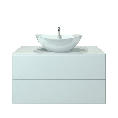 Ot-75TuMDF+G56 Тумба подвесная Otto c раковиной Гамма 560 Хром ORANGE sun-id-1517164 - Вид №1