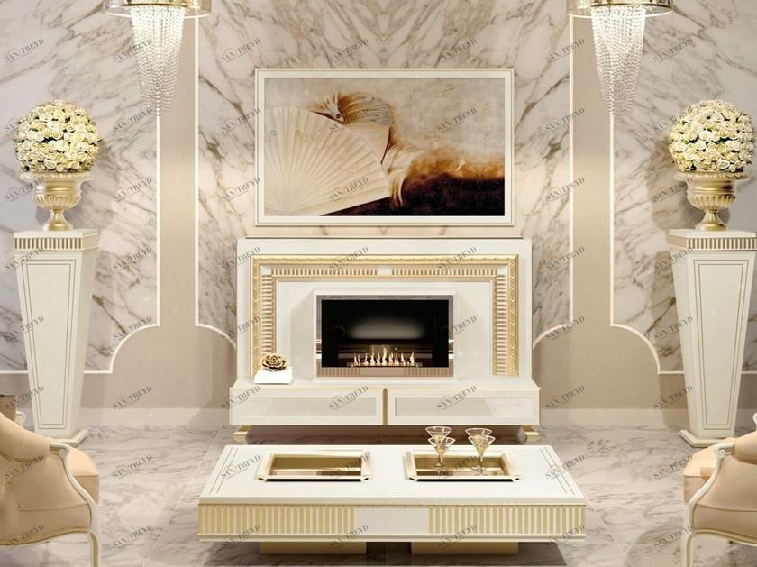Vismara Design Моторизованная деревянная тумба под ТВ с системой управления кабелями Classic sun-id-1397053