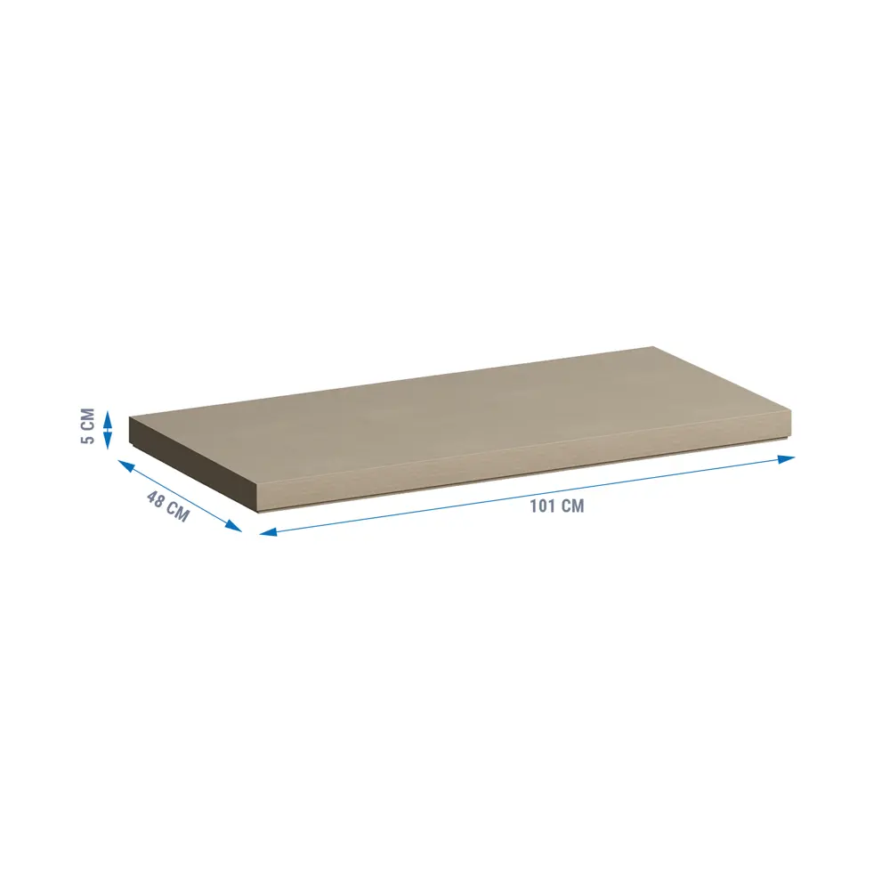 Столешница для ванной Scandi SC100SO 100×47 см из литьевого мрамора синий океан 89348971 Santreyd STLM-0972062 - Вид №4