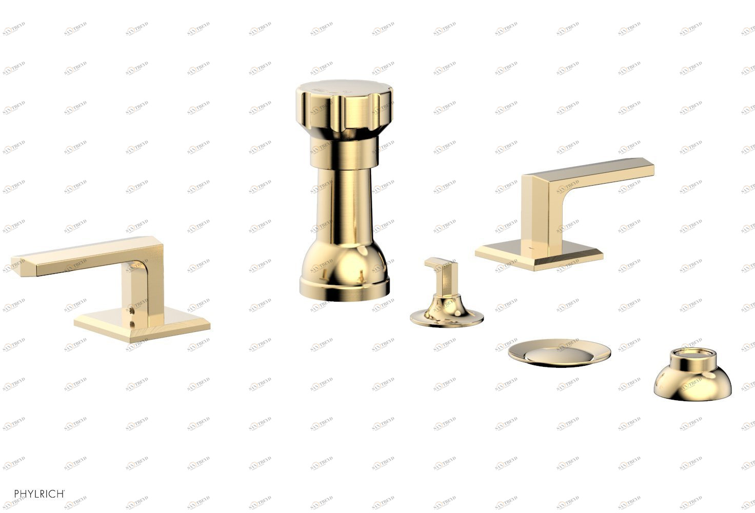 Смеситель для биде DIAMA Phylrich  184-61-026 Satin Brass 