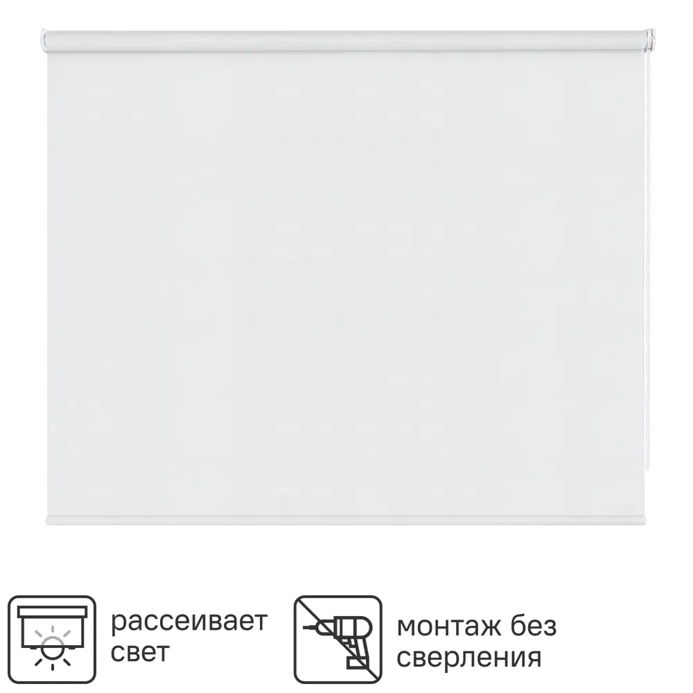 Штора рулонная Inspire Шантунг 120x175 см белая 82807407 STLM-2158391