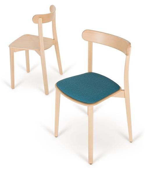 Paged Штабелируемый деревянный стул со встроенной подушкой Icho sun-id-1426748 - Вид №2