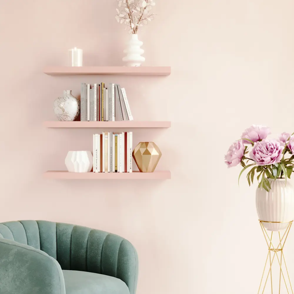 Настенная полка Spaceo Bistro розовая 80×23.5 см 82877537 STLM-0037381 - Вид №6