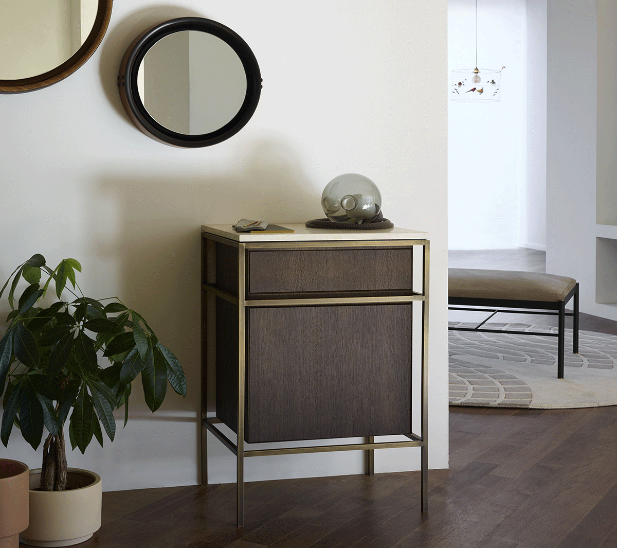 Ex.T Frame Комплект из латуни с дубовым шкафом composizione gl1bronzo 2 - Вид №1