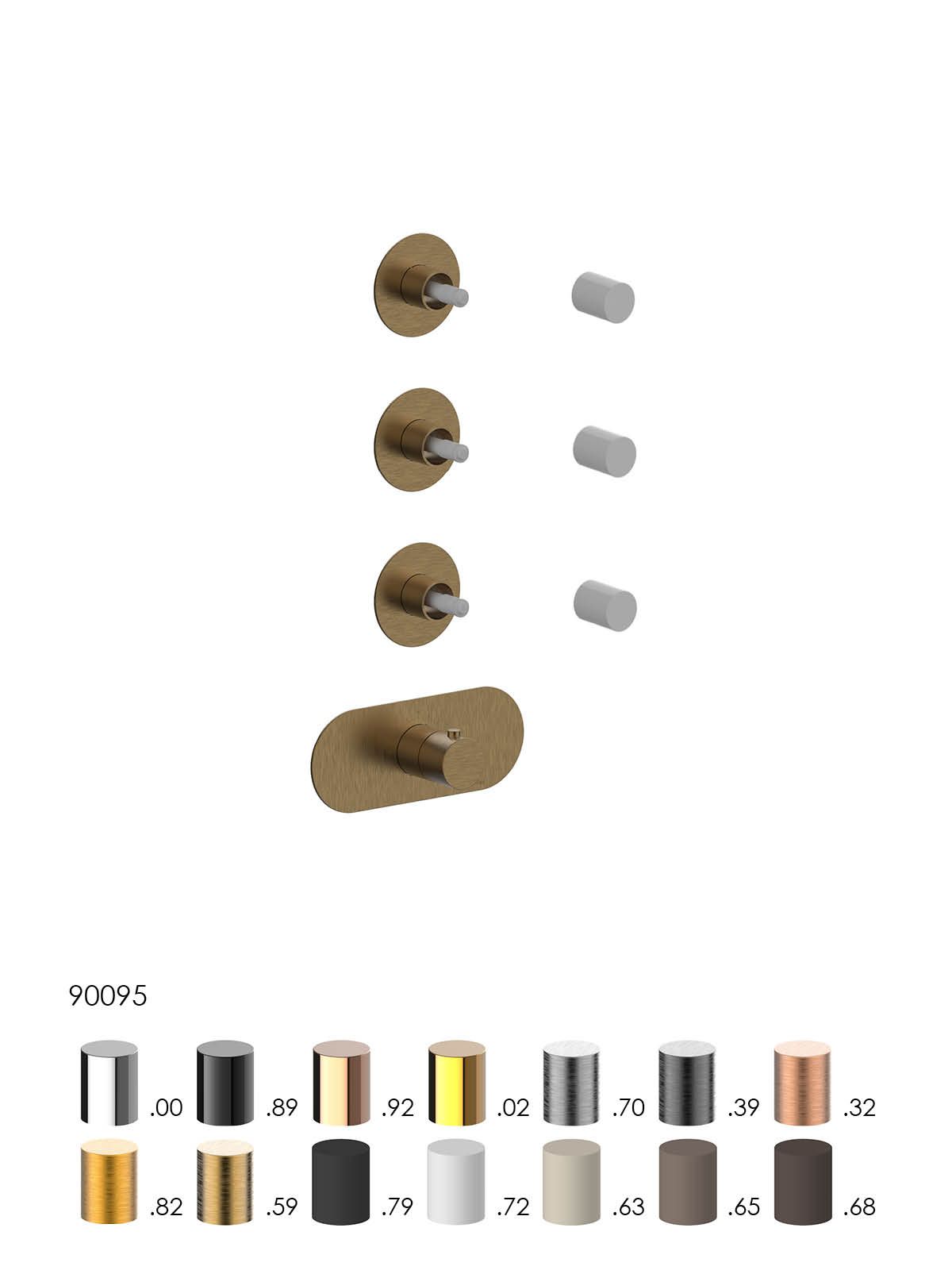 Термостатический смеситель для душа с 4 отверстиями Rubinetterie Frattini отдельная эстетика ARCH-00038079 - Вид №16