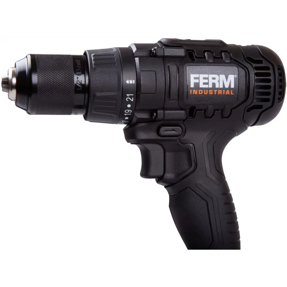 Дрель-шуруповерт аккумуляторная ударная Ferm CDM1147P, 20 В Li-ion 2x2 Ач STLM-2054414 - Вид №3