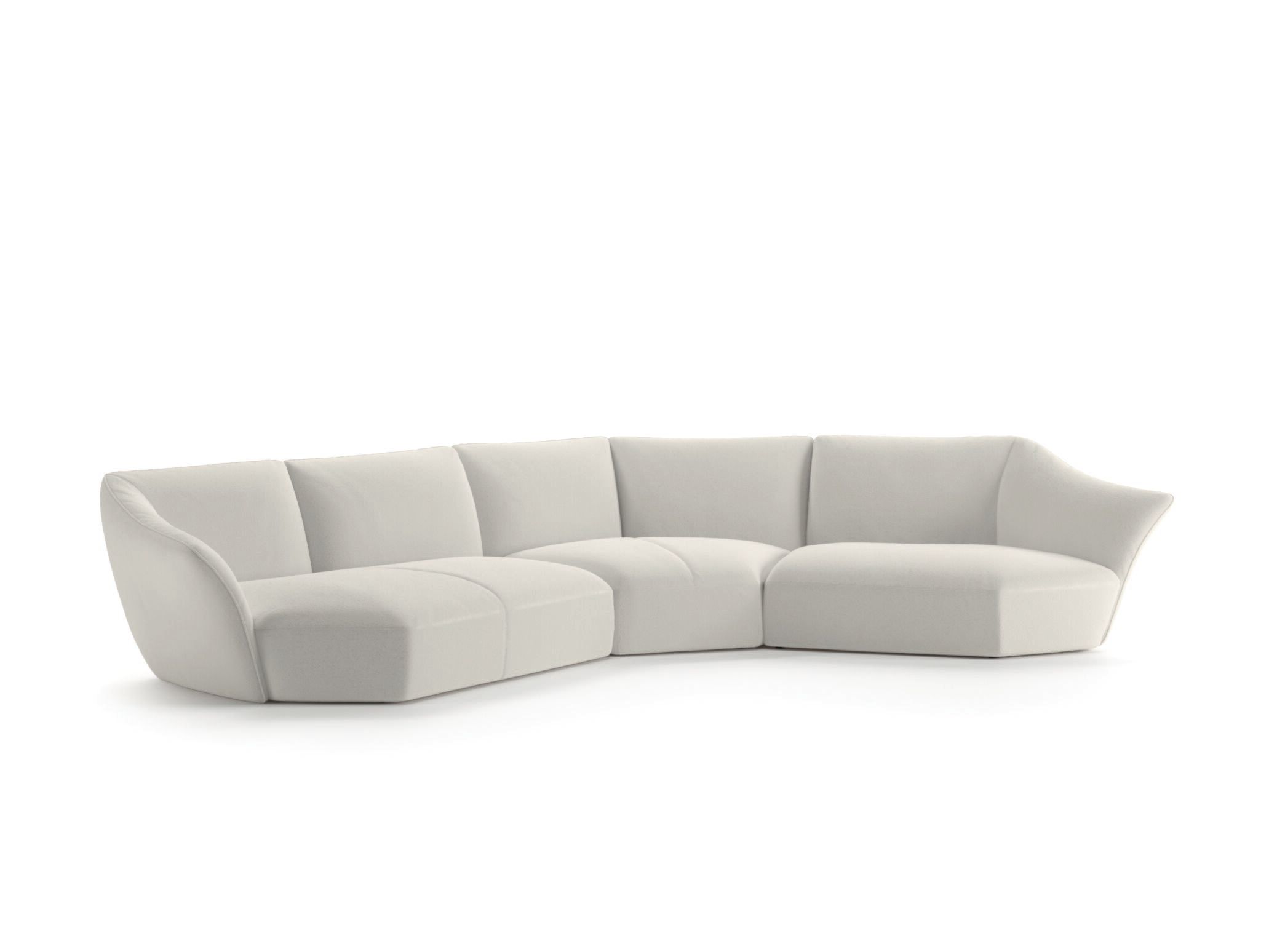 Модульный угловой диван из ткани Natuzzi Italia TIMELESS ARCH-00036647 - Вид №3