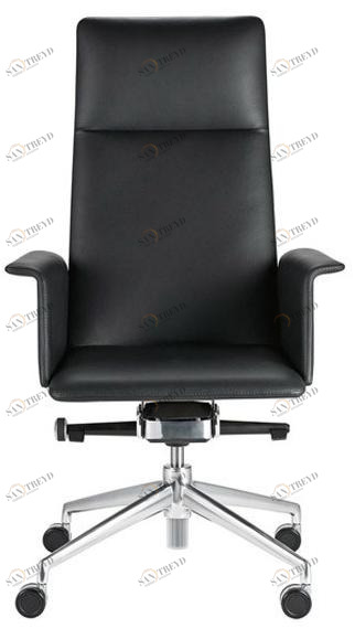 Brunner Кресло руководителя в коже с 4 спицами с подлокотниками на колесиках Fina sun-id-1375610