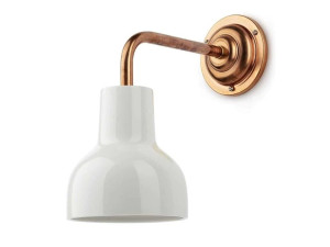 Медный и фарфоровый настенный светильник