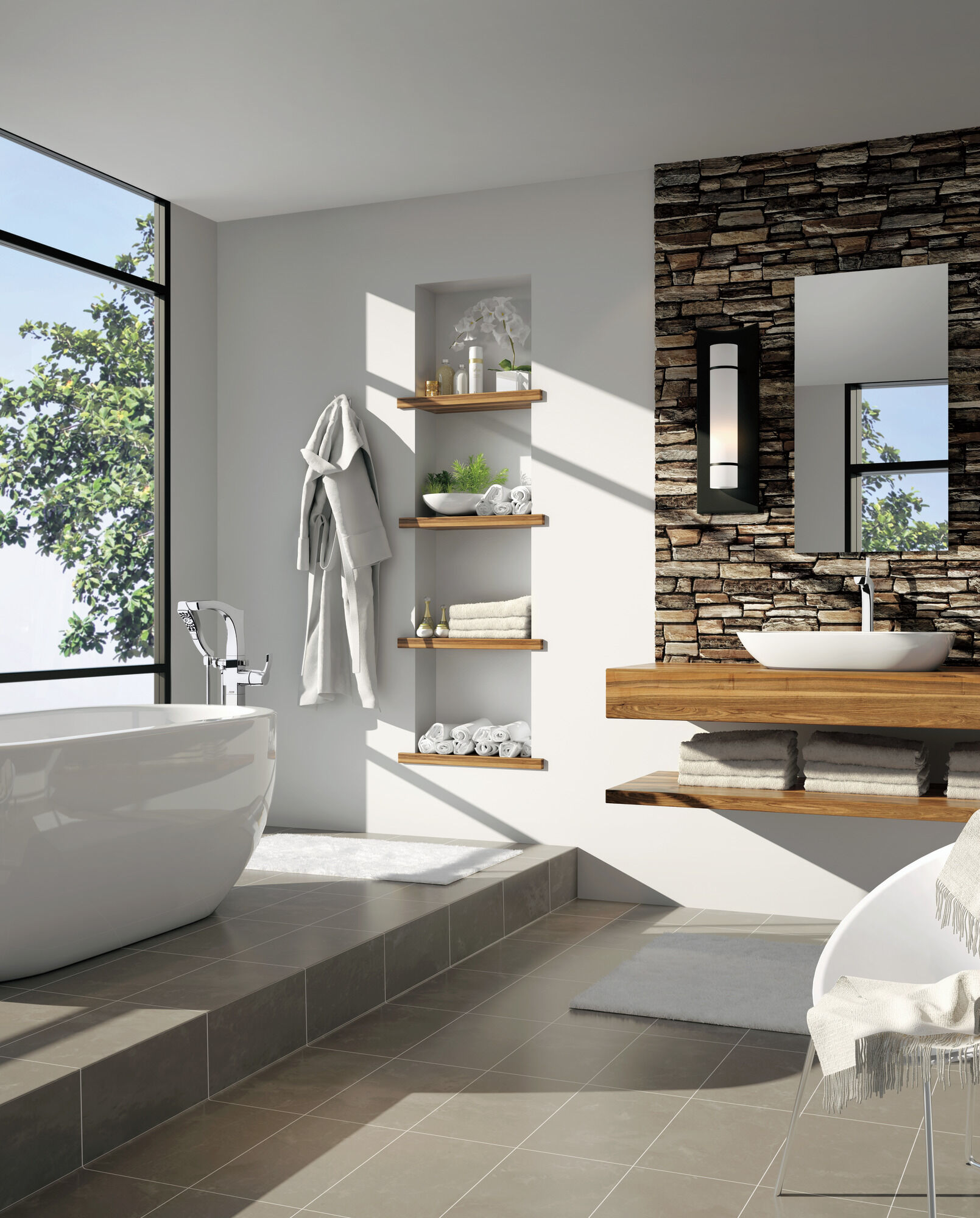 75235 Двойной крючок для халатов Delta Faucet Tesla Хром - Вид №3