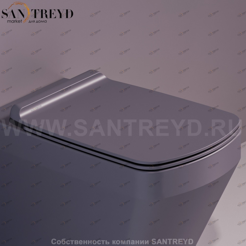 BB004D03ANTRACITEMATTCR Крышка сиденье для унитаза Simas Baden Baden