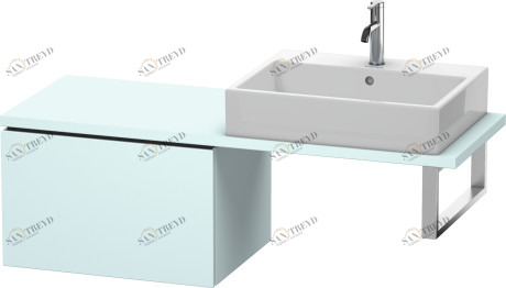 LC582300909 L-Cube Шкафчик для компактной консоли Светло-голубой матовый декор Duravit