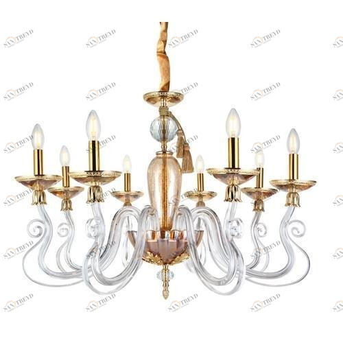 Подвесная люстра Divinare 5123/01 LM-8 DIVINARE ДИЗАЙНЕРСКИЕ 187693 Янтарный 