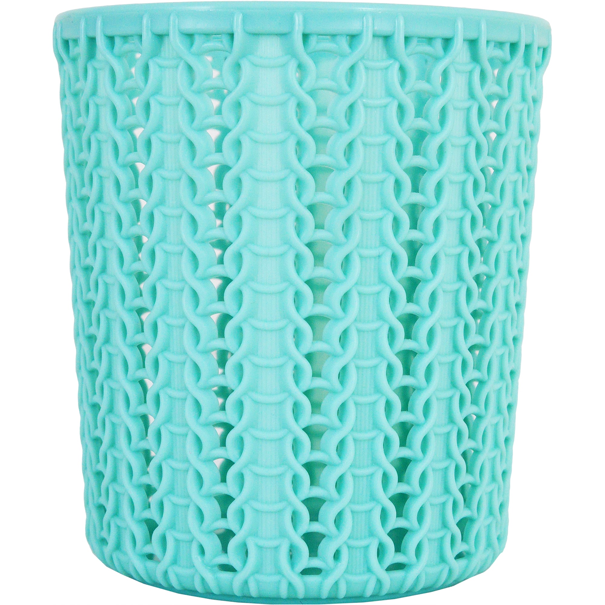 82138000 Стакан для зубных щеток «» 100х110 мм, цвет морская волна Вязание Santreyd  - Вид №1