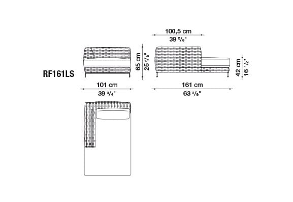 Dormeuse / Садовая кровать B&B Italia Outdoor Ray ARCH-00102965 - Вид №3